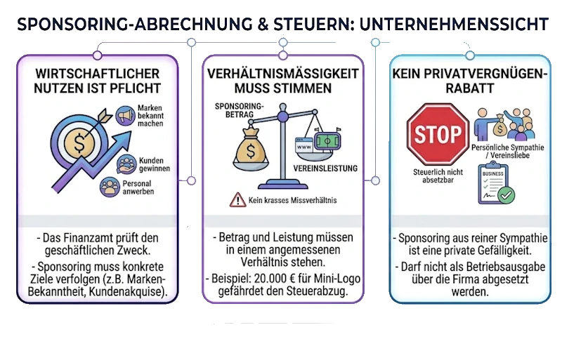 Regeln die Sponsoring als Betriebsausgabe betreffen