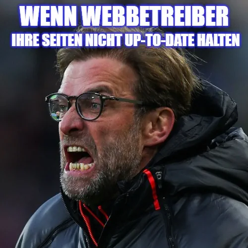 meme-websitefehler Fußballmeme über unordnetliche Webinhalte