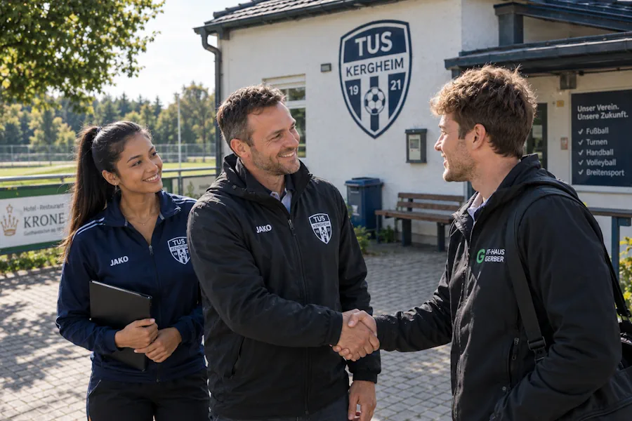 Gerber UG trifft TUS Kergheim. Ein Sponsoring der besonderen Art startet